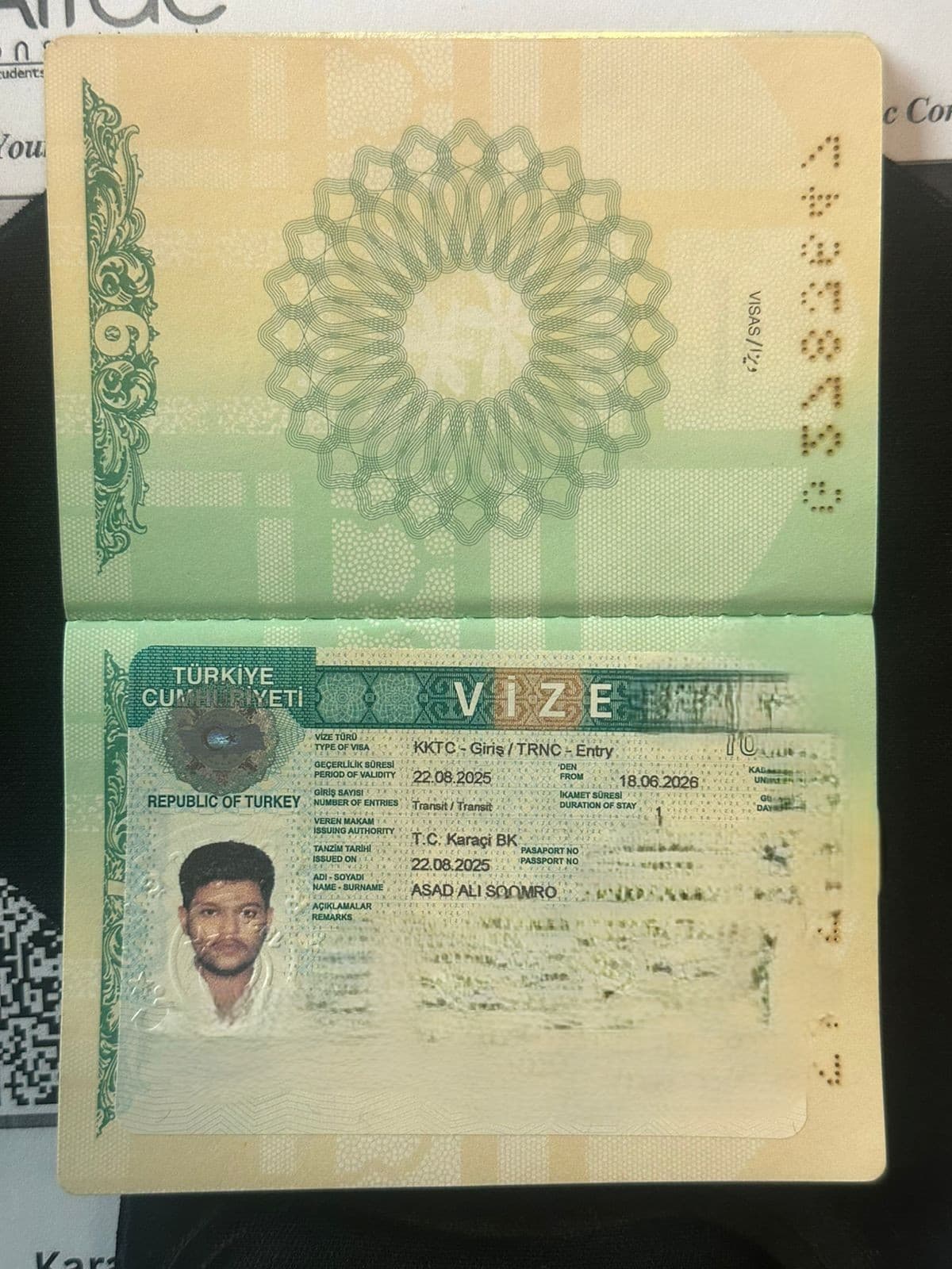 Asad Ali North Cyprus Visa